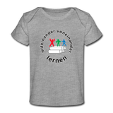 Baby Bio-T-Shirt - ADHSS-LOGO - Grau meliert