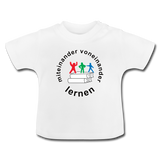 Baby T-Shirt von BabyBugz - ADHSS-LOGO - Weiß