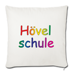 Sofakissenbezug 44 x 44 cm - HVL-Logo - Naturweiß