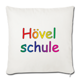 Sofakissenbezug 44 x 44 cm - HVL-Logo - Naturweiß