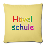 Sofakissenbezug 44 x 44 cm - HVL-Logo - Hellgelb