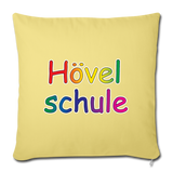 Sofakissenbezug 44 x 44 cm - HVL-Logo - Hellgelb