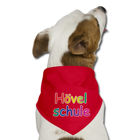 Hunde-Bandana - HVL-Logo - Rot