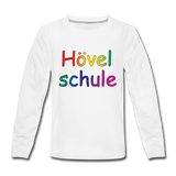 Kinder Premium Langarmshirt - HVL-Logo 1 - Weiß