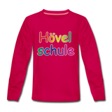 Kinder Premium Langarmshirt - HVL-Logo 1 - dunkles Pink