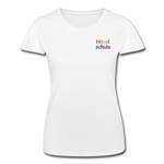 Frauen-T-Shirt von Fruit of the Loom - HVL-Logo - Weiß