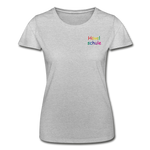 Frauen-T-Shirt von Fruit of the Loom - HVL-Logo - Grau meliert