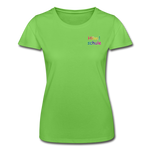 Frauen-T-Shirt von Fruit of the Loom - HVL-Logo - Hellgrün