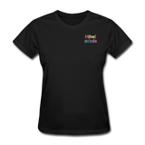 Frauen Heavy T-Shirt von GILDAN - HVL-Logo - Schwarz