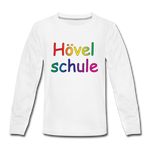 Teenager Premium Langarmshirt - HVL-Logo 1 - Weiß