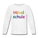 Teenager Premium Langarmshirt - HVL-Logo 1 - Weiß