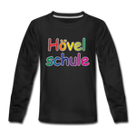 Teenager Premium Langarmshirt - HVL-Logo 1 - Schwarz