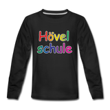 Teenager Premium Langarmshirt - HVL-Logo 1 - Schwarz