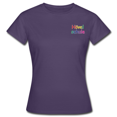 Frauen T-Shirt von GILDAN - HVL-Logo - Dunkellila