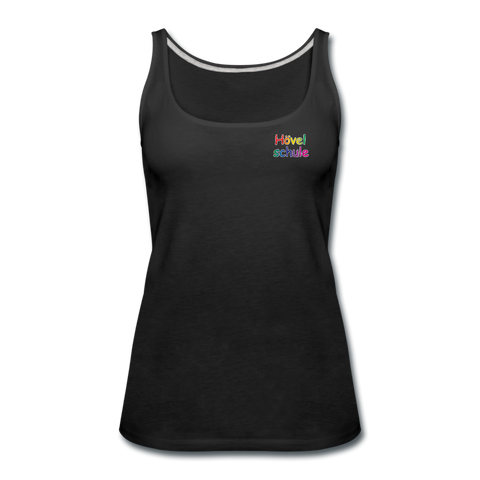 Frauen Premium Tank Top - HVL-Logo - Schwarz