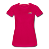 Frauen Premium T-Shirt - HVL-Logo - dunkles Pink