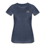 Frauen Premium T-Shirt - HVL-Logo - Blau meliert