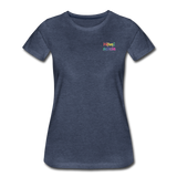 Frauen Premium T-Shirt - HVL-Logo - Blau meliert