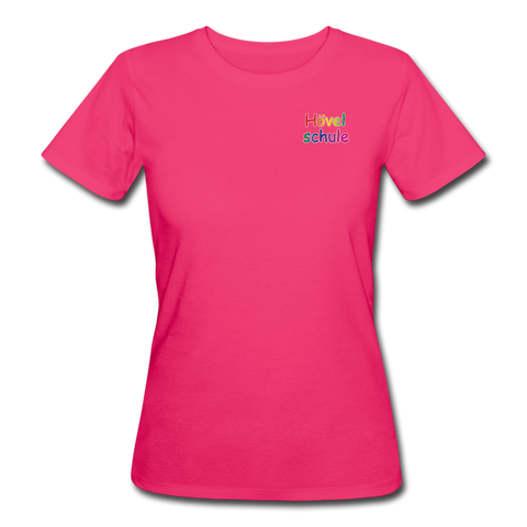 Frauen Bio-T-Shirt von Continental Clothing - HVL-Logo - Neon Pink