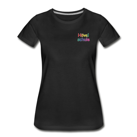 Frauen Premium Bio T-Shirt - HVL-Logo - Schwarz