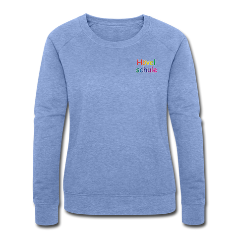 Frauen Bio-Sweatshirt von STANLEY/STELLA - HVL-Logo - Blau meliert