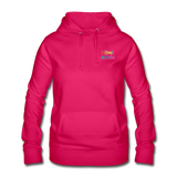 Frauen Hoodie von AWDis Just Hoods - HVL-Logo - dunkles Pink