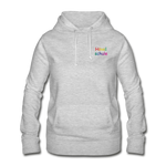 Frauen Hoodie von AWDis Just Hoods - HVL-Logo - Hellgrau meliert