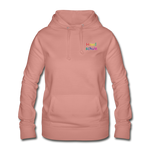 Frauen Hoodie von AWDis Just Hoods - HVL-Logo - Altrosa