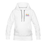 Frauen Premium Hoodie - HVL-Logo - Weiß