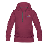 Frauen Premium Hoodie - HVL-Logo - Bordeaux