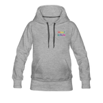 Frauen Premium Hoodie - HVL-Logo - Grau meliert