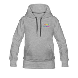 Frauen Premium Hoodie - HVL-Logo - Grau meliert