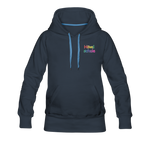 Frauen Premium Hoodie - HVL-Logo - Navy