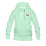 Frauen Premium Hoodie - HVL-Logo - helles Mintgrün