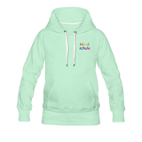 Frauen Premium Hoodie - HVL-Logo - helles Mintgrün