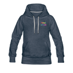 Frauen Premium Hoodie - HVL-Logo - Jeansblau