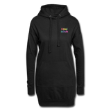 Hoodie-Kleid von AWDis Just Hoods - HVL-Logo - Schwarz