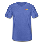 Männer-T-Shirt von Fruit of the Loom - HVL-Logo - Blau meliert