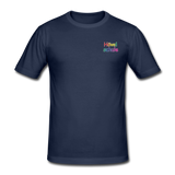 Männer Gildan Heavy T-Shirt von GILDAN - HVL-Logo - Navy