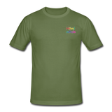 Männer Gildan Heavy T-Shirt von GILDAN - HVL-Logo - Militärgrün