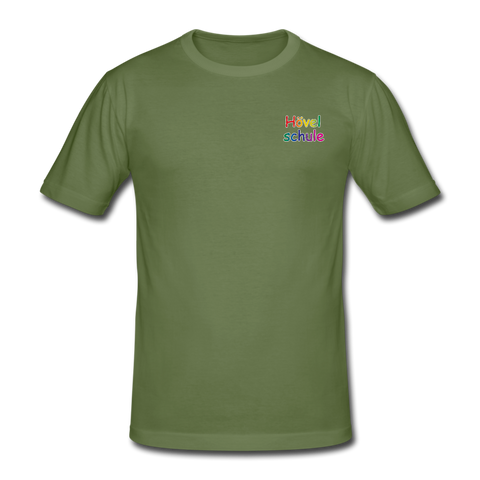 Männer Gildan Heavy T-Shirt von GILDAN - HVL-Logo - Militärgrün