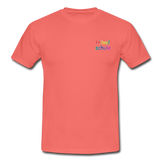 Männer T-Shirt von GILDAN - HVL-Logo - Koralle