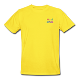 Männer Workwear T-Shirt von Russell - HVL-Logo - Gelb