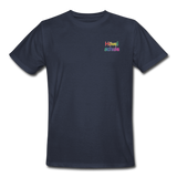 Männer Workwear T-Shirt von Russell - HVL-Logo - Navy