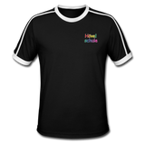 Männer Retro-T-Shirt - HVL-Logo - Schwarz/Weiß