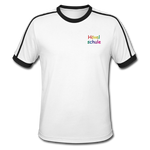 Männer Retro-T-Shirt - HVL-Logo - Weiß/Schwarz