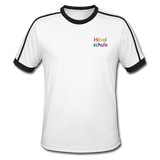 Männer Retro-T-Shirt - HVL-Logo - Weiß/Schwarz