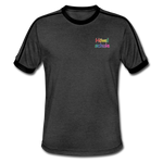 Männer Retro-T-Shirt - HVL-Logo - Anthrazit/Schwarz