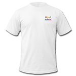 Männer T-Shirt von BELLA+CANVAS - HVL-Logo - Weiß