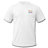 Männer T-Shirt von BELLA+CANVAS - HVL-Logo - Weiß